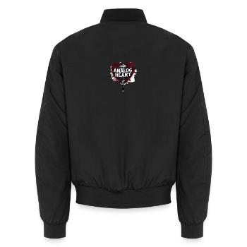 Heartbeat of Music - Unisex Bomberjacke - Schwarz - Hinten - AI Model Male 185 light (185cm)