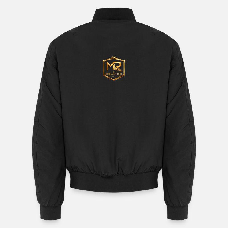MR Delvice Goldenes Emblem - Unisex Bomberjacke - Schwarz