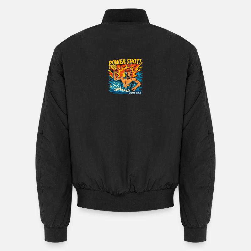 Retro-Wasserball-Power-Shot Unisex Bomberjacke