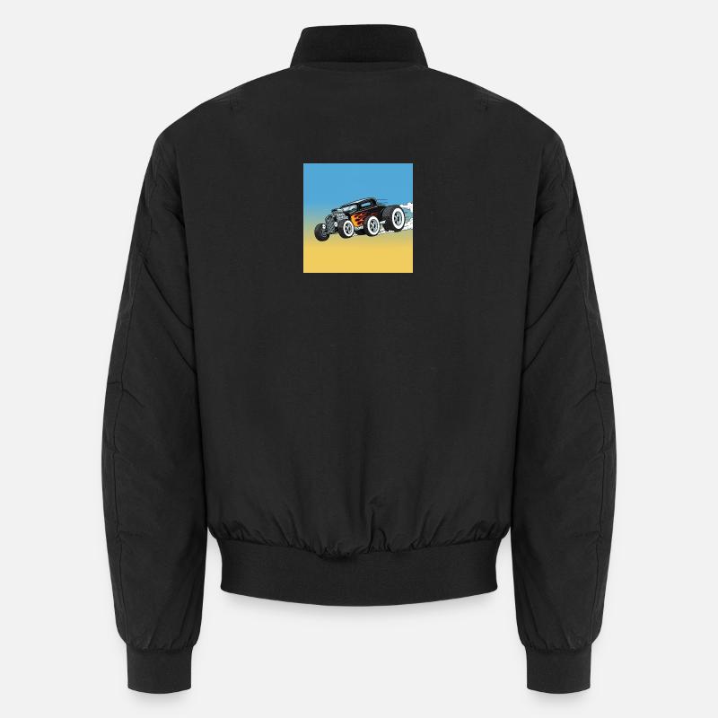 Heißer Cartoon Flame Rod Unisex Bomberjacke