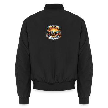Crabe de plage - Bomber unisexe - noir - Dos - AI Model Male 185 light (185cm)