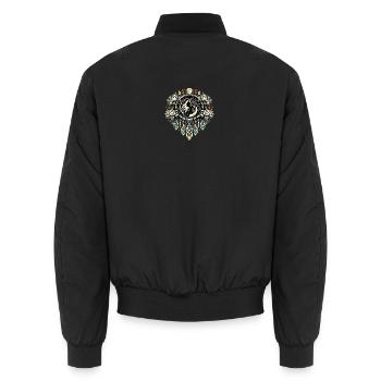 Mondgöttin Mandala Traumfänger - Unisex Bomberjacke - Schwarz - Hinten - AI Model Male 185 light (185cm)