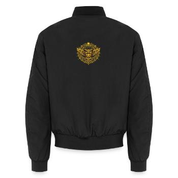 Hibou Totem Metatron Doré  - Bomber unisexe - noir - Dos - AI Model Male 185 light (185cm)