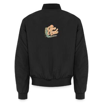 Design rétro vintage du front de mer de Cape Coral - Bomber unisexe - noir - Dos - AI Model Male 185 light (185cm)