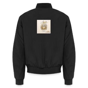Golden Crayfish Zodiac - Unisex Bomber Jacket - black - Back - AI Model Male 185 light (185cm)