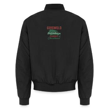 Voiture de Noël de la famille Griswold - Bomber unisexe - noir - Dos - AI Model Male 185 light (185cm)