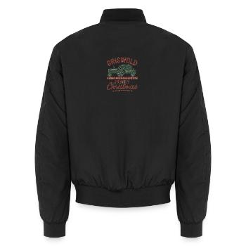 Tracteur de Noël de la famille Griswold - Bomber unisexe - noir - Dos - AI Model Male 185 light (185cm)