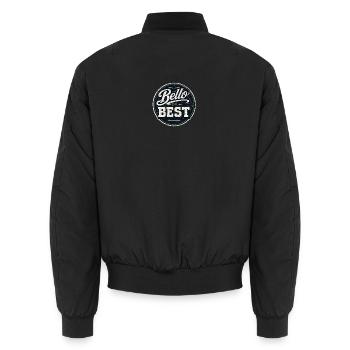 Bello Da Best : Insigne vintage - Bomber unisexe - noir - Dos - AI Model Male 185 light (185cm)
