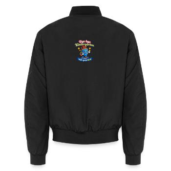 Abschied vom Kindergarten - Unisex Bomberjacke - Schwarz - Hinten - AI Model Male 185 light (185cm)
