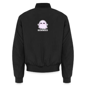 Get out of my way spirit - Unisex Bomber Jacket - black - Back - AI Model Male 185 light (185cm)