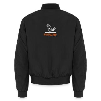 Schnabbsdroossl - Für jeden Schnaps-Fan! - Unisex Bomberjacke - Schwarz - Hinten - AI Model Male 185 light (185cm)
