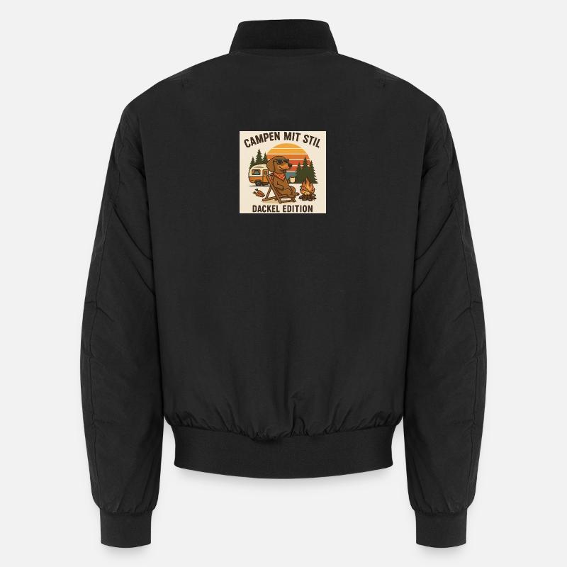 Camping avec style : Édition Teckel Bomber unisexe