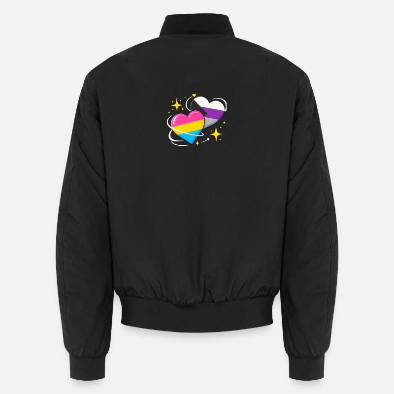 Panromantic Demisexual - Unisex Bomber Jacket - black