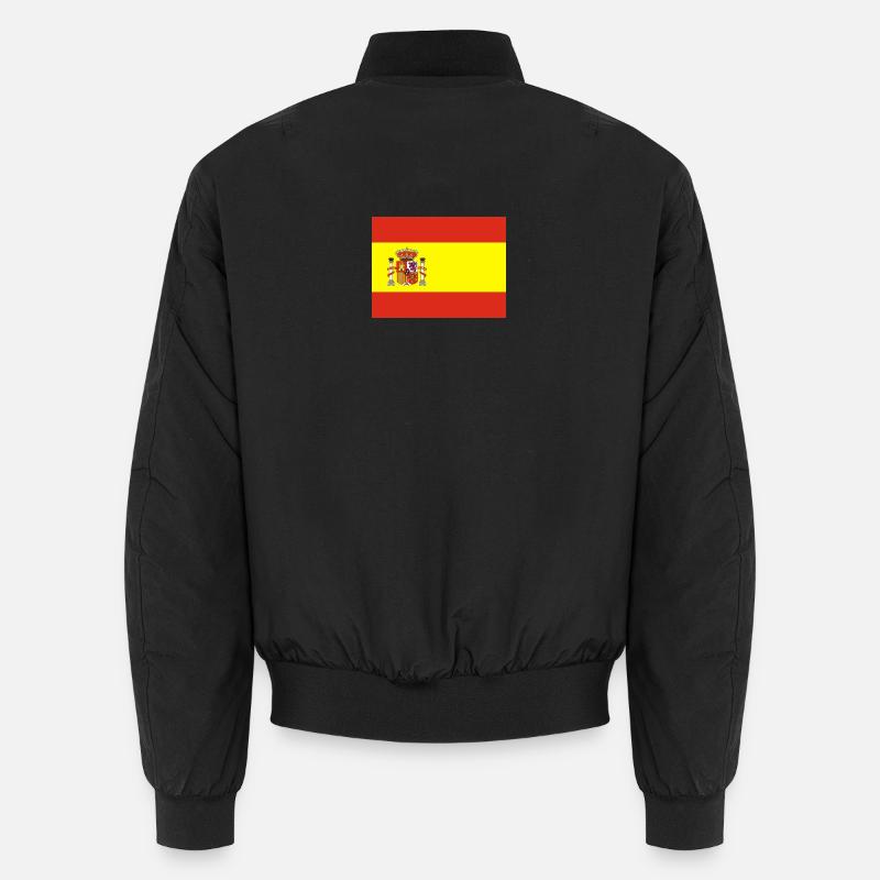 Spanische Flagge - Unisex Bomberjacke - Schwarz