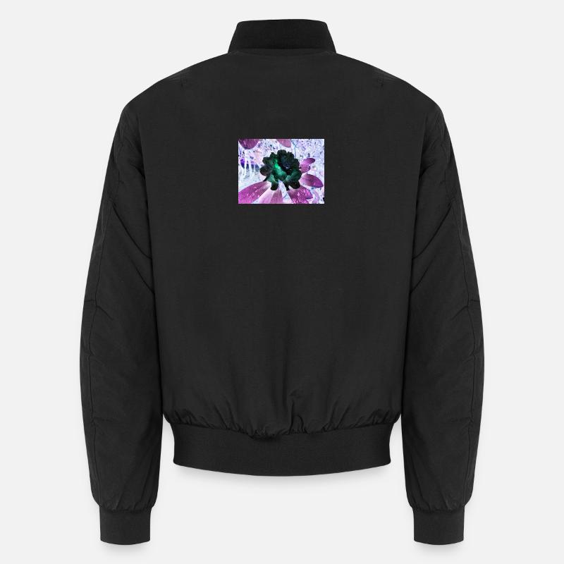 Neonblumen Hyperflora-Arrangement - Unisex Bomberjacke - Schwarz