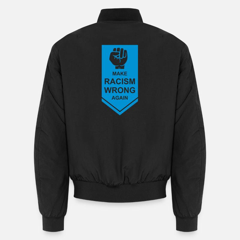 make racism wrong again - Unisex Bomber Jacket - black
