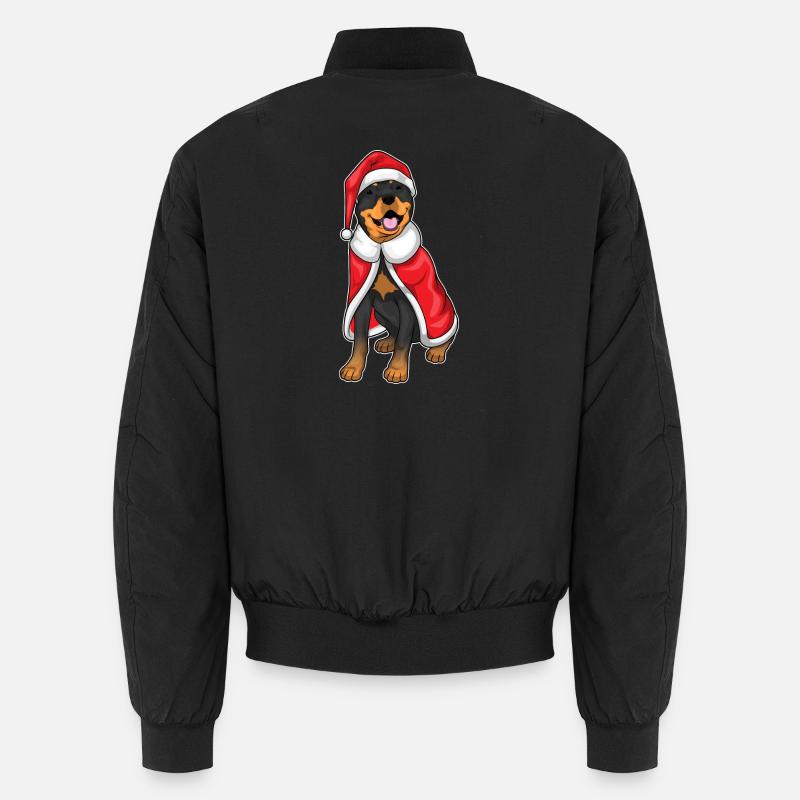 Rottweiler Noël Noël - Bomber unisexe - noir