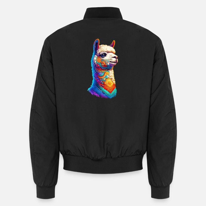 Alpaca - Unisex Bomber Jacket - black