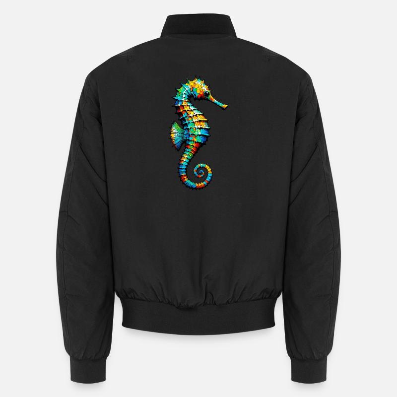 Seepferdchen Unisex Bomberjacke