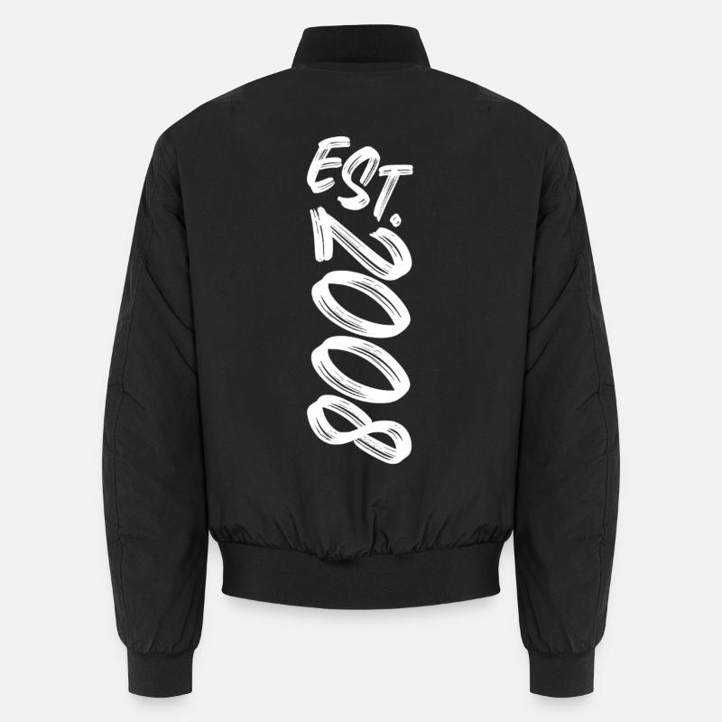 Est. 2008 - Established 2008 - Birthday Gift Unisex Bomber Jacket