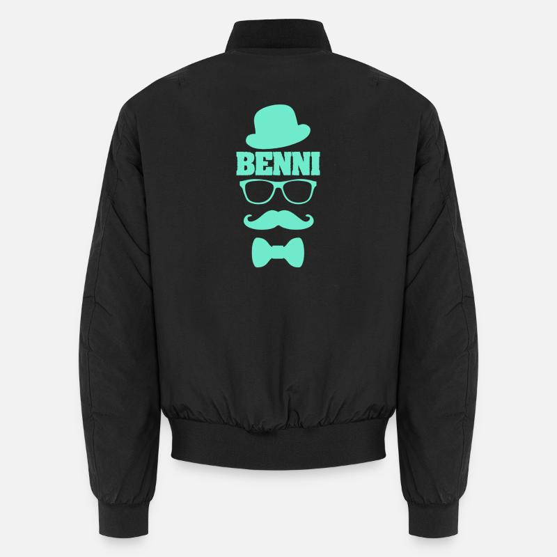Benni als Vorname - Unisex Bomberjacke - Schwarz