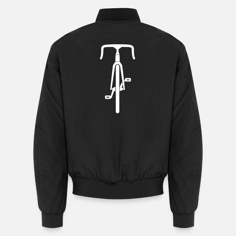 Road Front Silhouette - Unisex Bomber Jacket - black