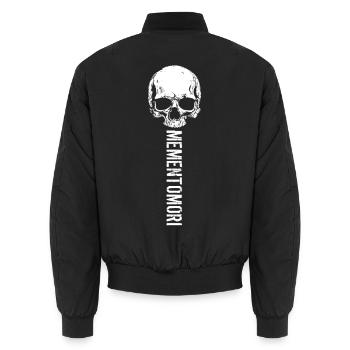 Memento Mori, l'art du crâne - Bomber unisexe - noir - Dos - AI Model Male 185 light (185cm)