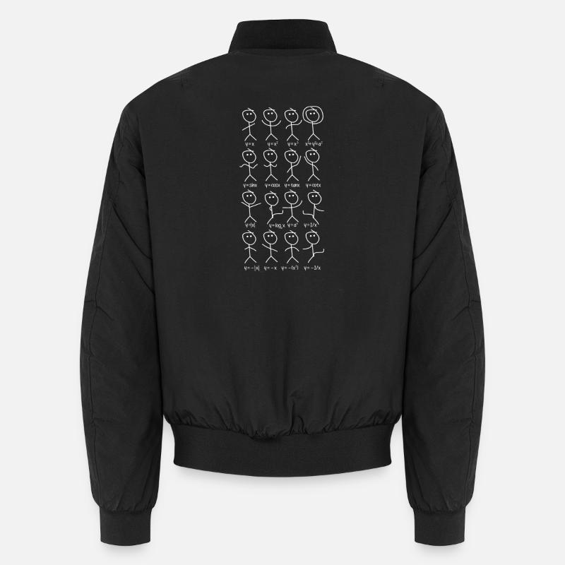 Math Mathematician Enthusiast Math Teacher - Unisex Bomber Jacket - black