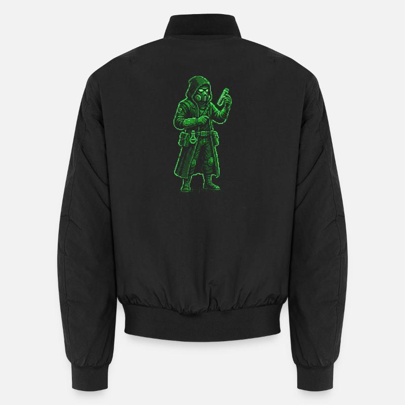 Punk Apothécary Pixel Art Hacker rétro - Bomber unisexe - noir
