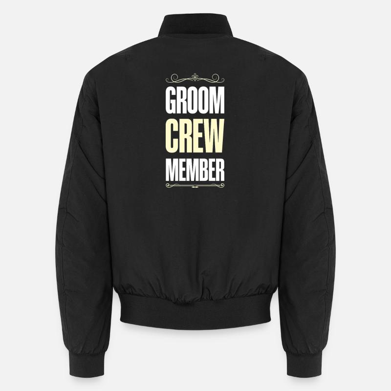 Groom Crew - Unisex Bomberjacke - Schwarz