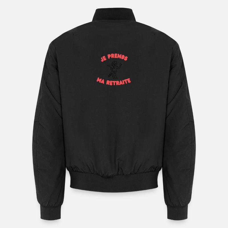 Cupid resigns - Unisex Bomber Jacket - black