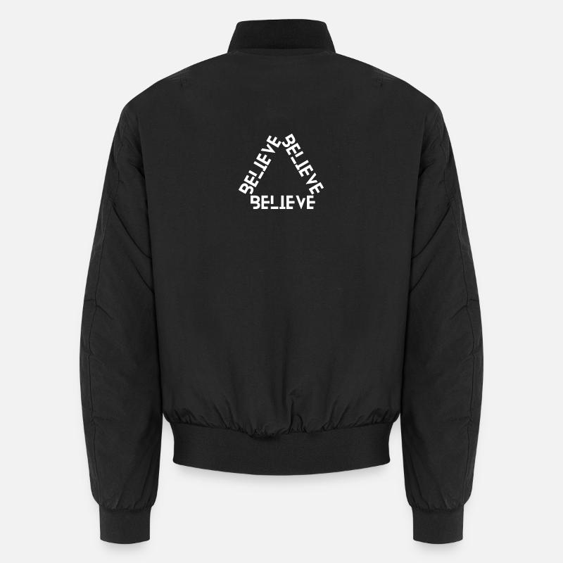 Believe Your Strength - Unisex Bomber Jacket - black