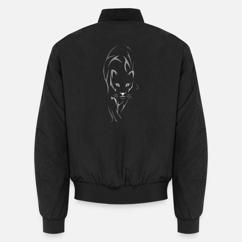 schwarzer Panther Unisex Bomberjacke