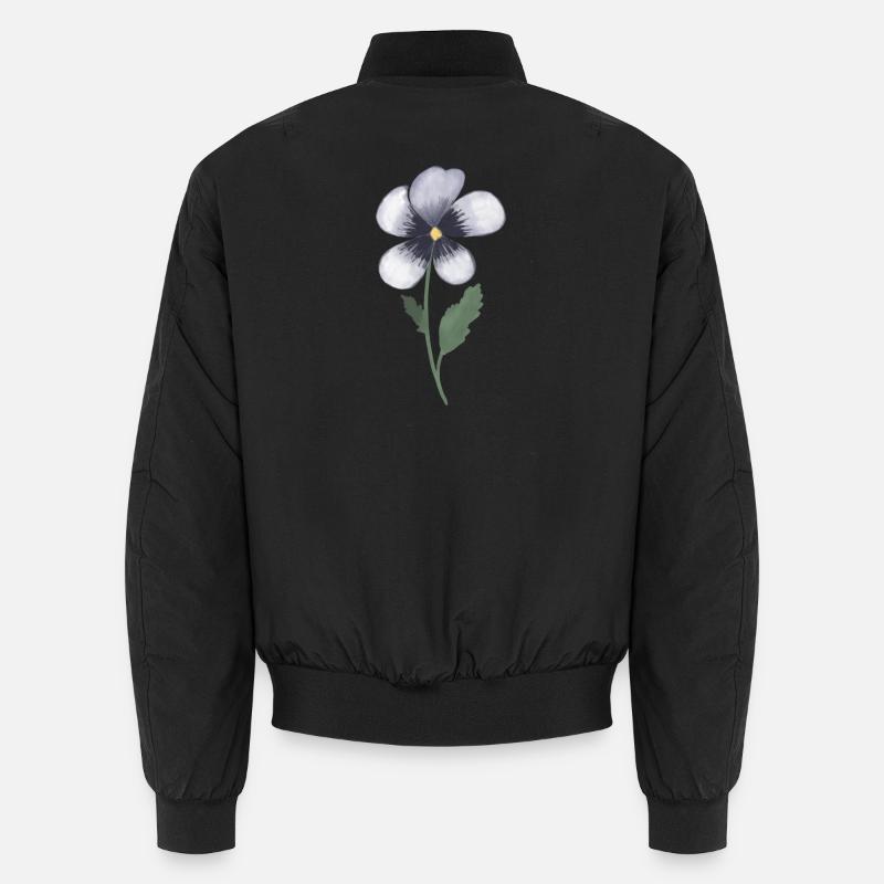 Pansy Violet - Bomber unisexe - noir
