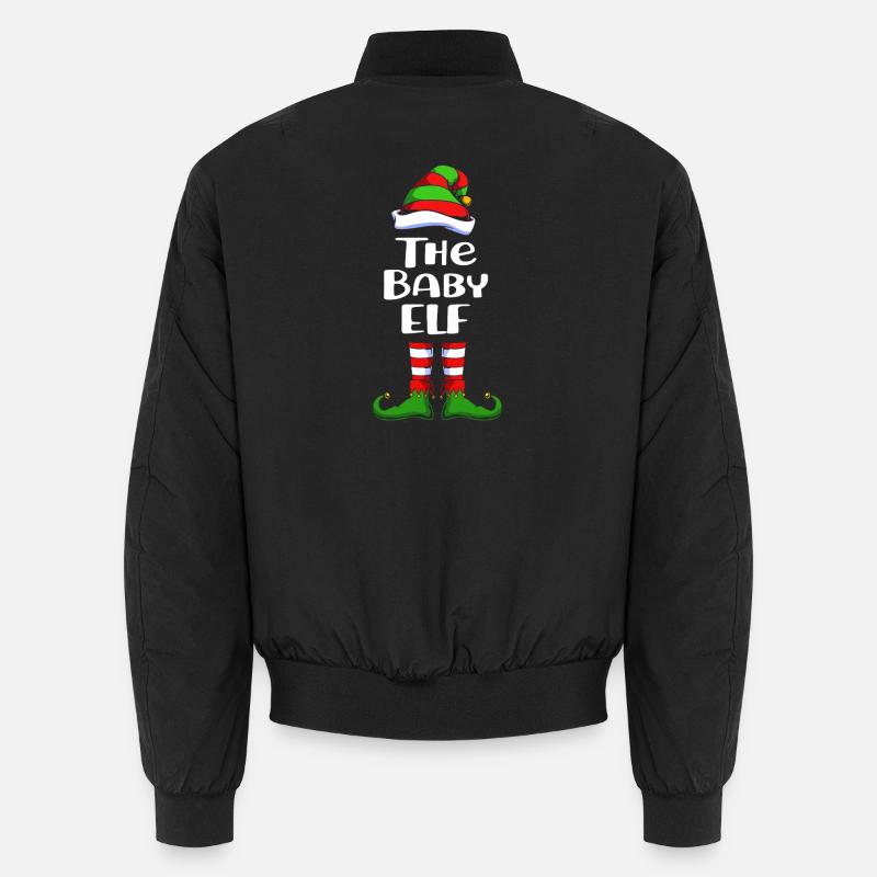 Baby Nachwuchs Elfe Elf Weihnachtsgeschenk Unisex Bomberjacke
