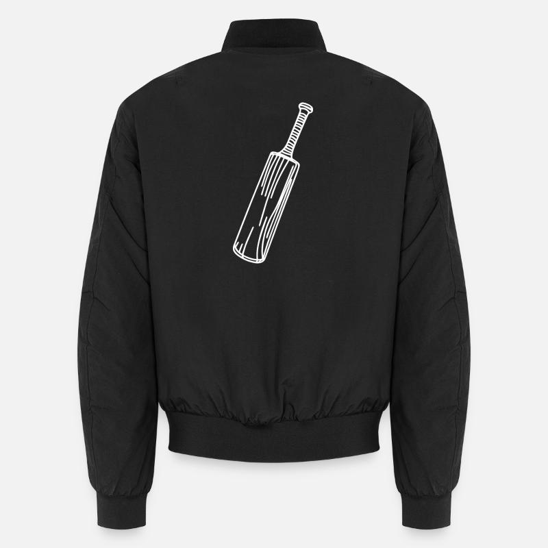 Kricketschläger Zeichnung Unisex Bomberjacke