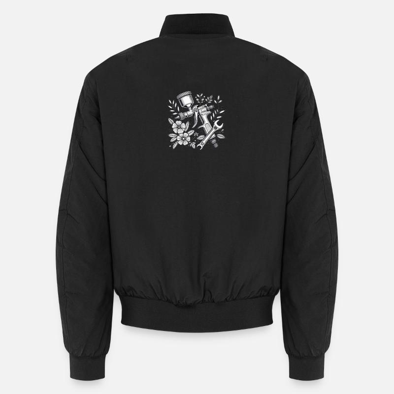 Lackierpistole - Unisex Bomberjacke - Schwarz