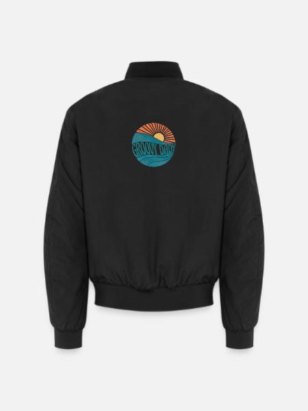 Vintage Retro Groovy Dady - Bomber unisexe - noir