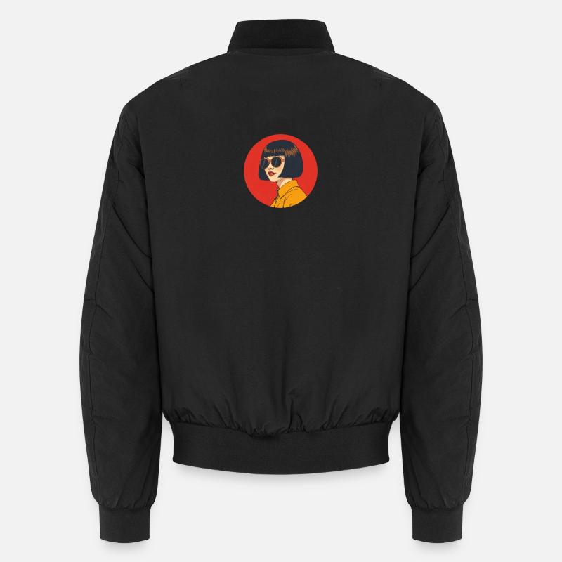 Bold retro aesthetic with sunglasses Unisex Bomber Jacket