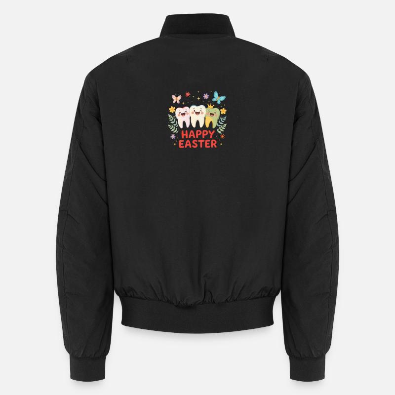 Joyeuses dents de Pâques – T-shirt dessin animé mignon Bomber unisexe