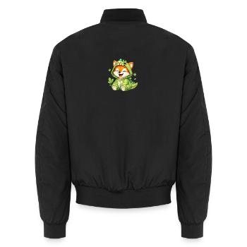 26_Miofox_Baby_5 - Unisex Bomberjacke - Schwarz - Hinten - AI Model Male 185 light (185cm)