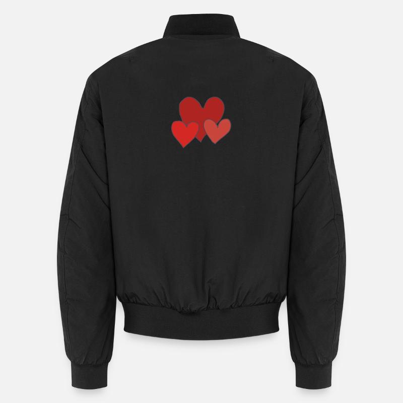 drei herzen Unisex Bomberjacke