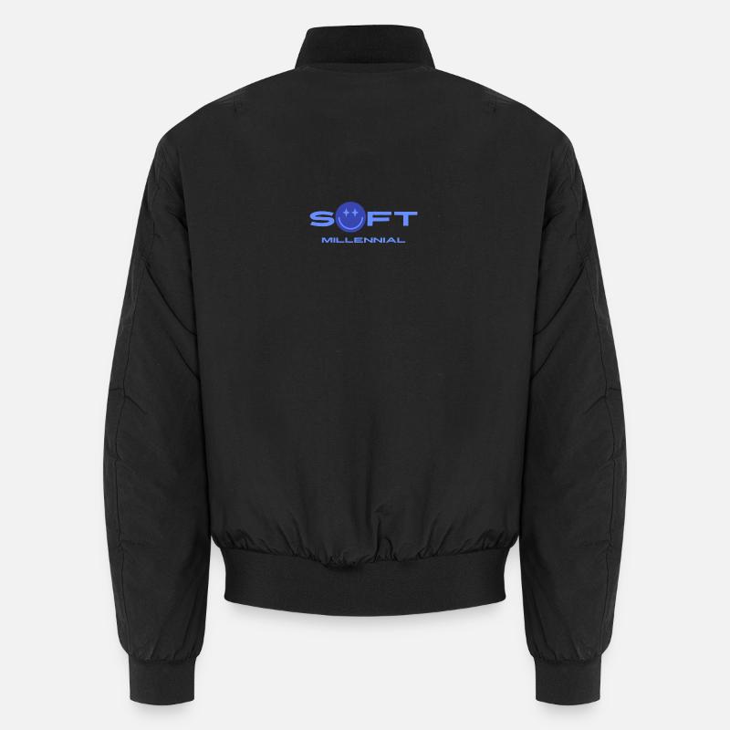 Soft Millennial Logo - Unisex Bomberjacke - Schwarz