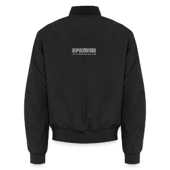 Sponsor vom Haushaltsloch Politik Steuern Satire - Unisex Bomberjacke - Schwarz - Hinten - AI Model Male 185 light (185cm)
