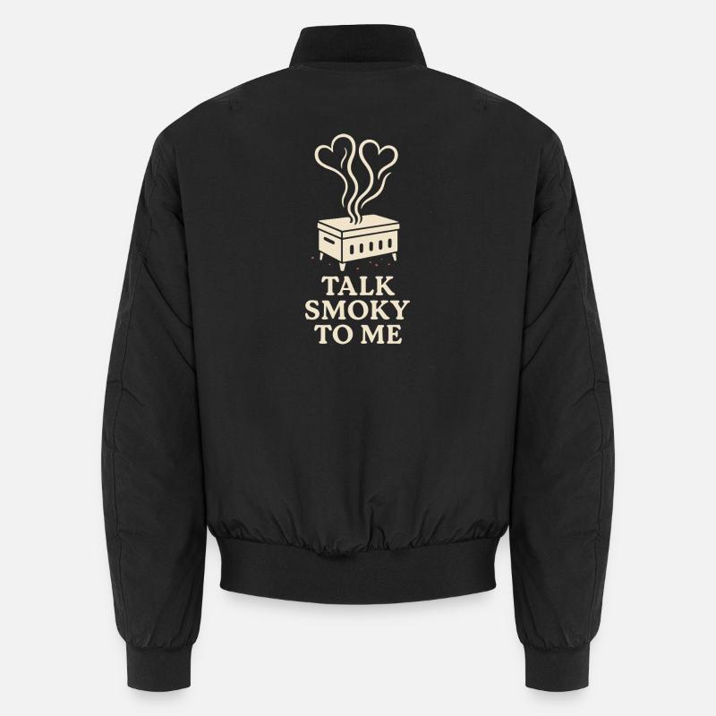Fleischräucherofen Jerky Maker Bbq Unisex Bomberjacke