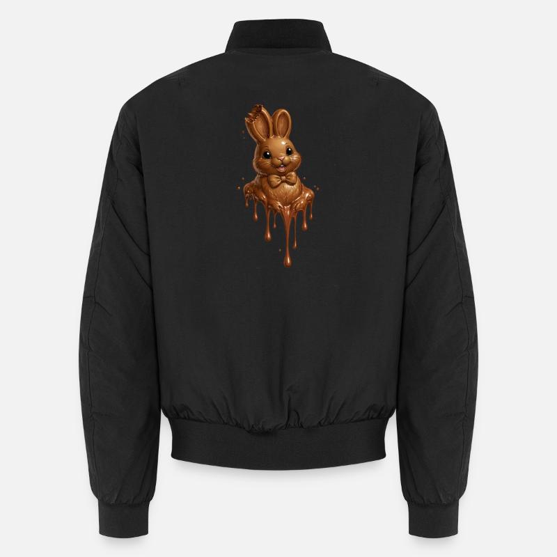 Melting chocolate bunny Unisex Bomber Jacket