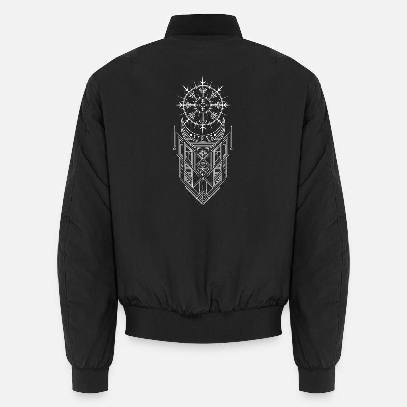 Vegvisir Runes Compass - Vikings Celtes germanique Bomber unisexe