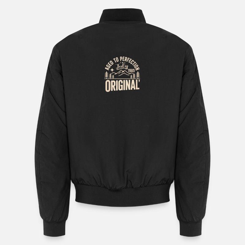 Juli 1985 – Legende der Gipfel und Berge Unisex Bomberjacke