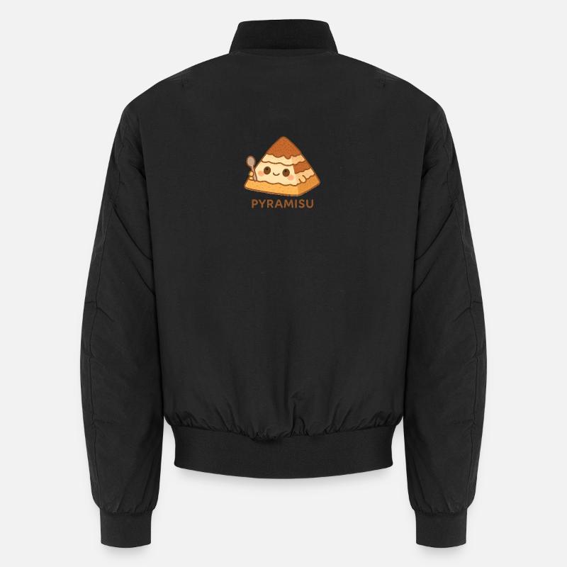 Pyramisu Kawaii Tiramisu - Unisex Bomberjacke - Schwarz