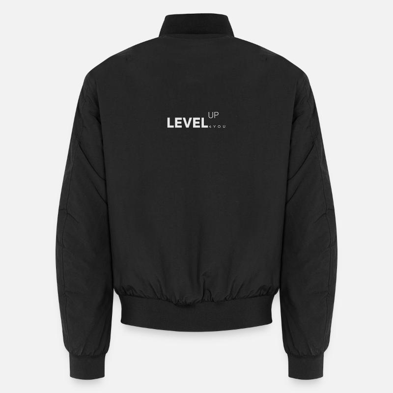 LevelUp - Unisex Bomber Jacket - black